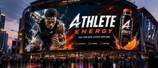 Large-format sports brand activation