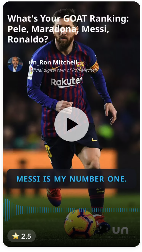 Messi GOAT ranking commentary